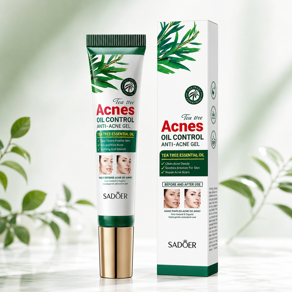 🌿Gel Facial Tea Tree para Piel con Tendencia al Acné.