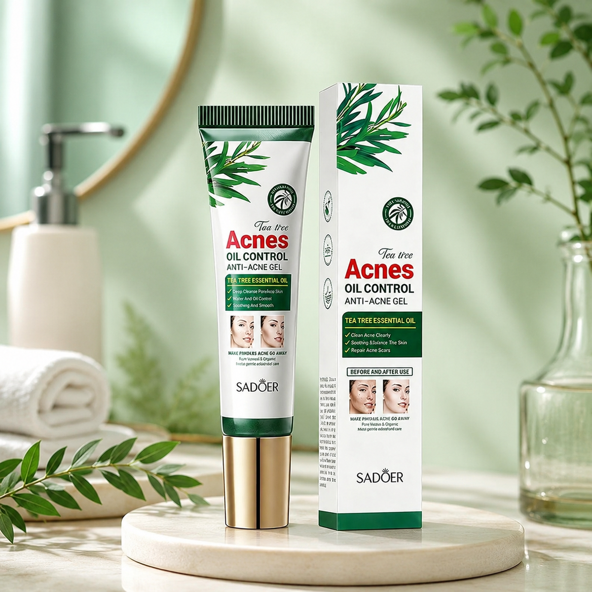 🌿Gel Facial Tea Tree para Piel con Tendencia al Acné.
